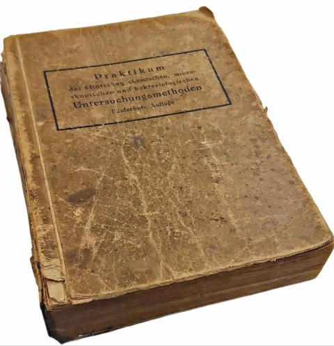PRAKTIKUM DER KLINISCHEN MIKROSKOPISCHEN UN BAKTERIOLOG wyd. 1944 rok