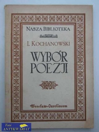 WYBÓR POEZJI rok wydania 1954