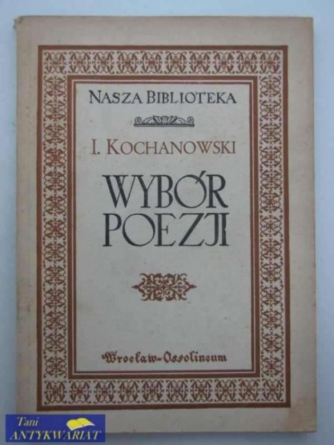 WYBÓR POEZJI rok wydania 1954