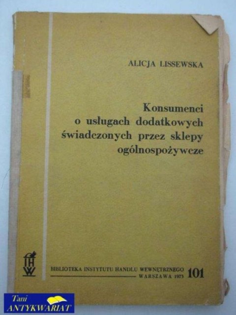 KONSUMENCI O USŁUGACH DODATKOWYCH.....