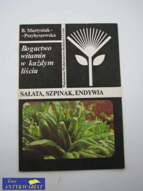 SAŁATA, SZPINAK, ENDYWIA
