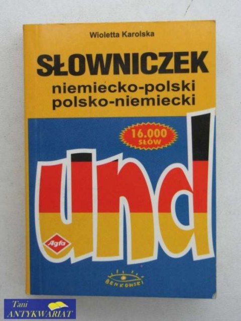 SŁOWNICZEK NIEMIECKO - POLSKI POLSKO - NIEMIECKI