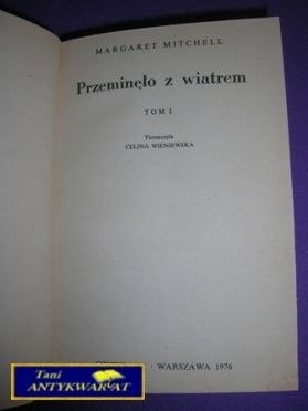 PRZEMINĘŁO Z WIATREM TOM 1