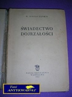 ŚWIADECTWO DOJRZAŁOŚCI-W.Kozaczenko