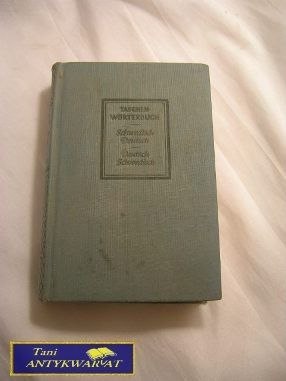 TASCHENWORTERBUCH SCHWEIDISCH-DEUTSCH