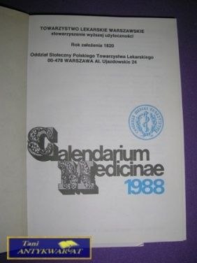 CALENDARIUM MEDICINAE 1988