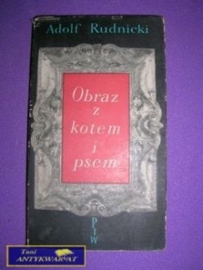 OBRAZ Z KOTEM I PSEM - A. Rudnicki
