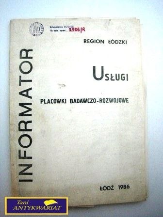USŁUGI - PLACÓWKI BADAWCZO-ROZWOJOWE