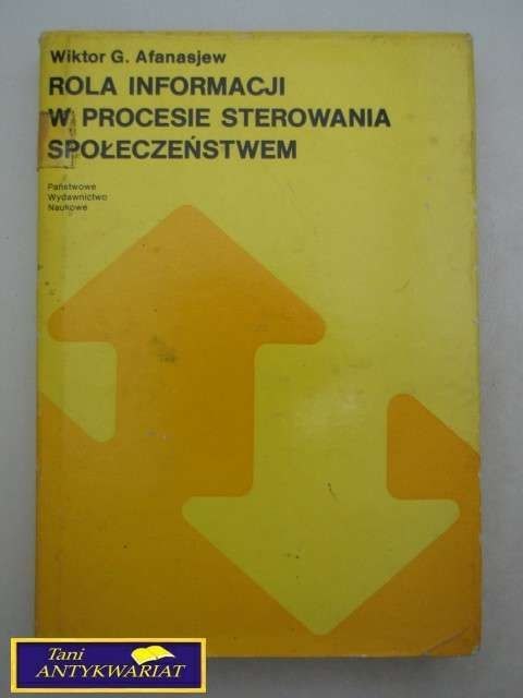 ROLA INFORMACJI W PROCESIE STEROWANIA ...