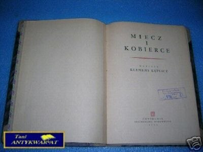 MIECZ I KOBIERCE - K.Keplicz