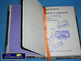 MIŁOŚĆ W NIEMCZECH - R.Hochhuth