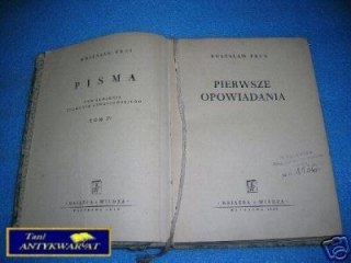 PIERWSZE OPOWIADANIA - B.Prus