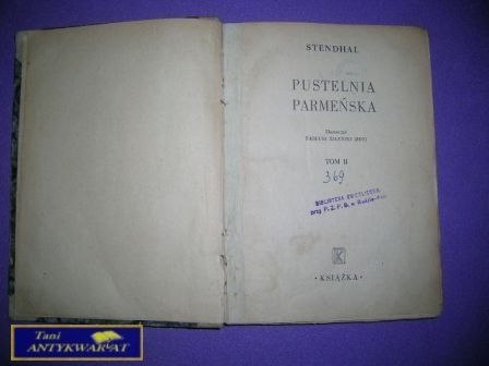 PUSTYNIA PARMEŃSKA TOM 2 - Stendhal