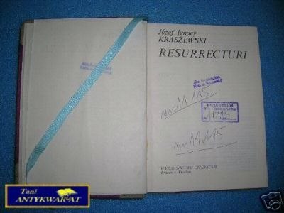 RESURRECTURI - J.I.Kraszewski
