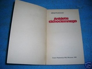 ANKIETA CICHOCIEMNEGO - A.Paczkowski