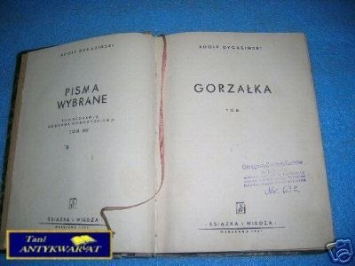 GORZAŁKA - A. Dygasiński