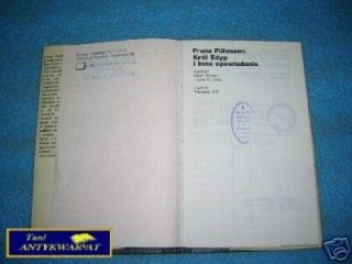 KRÓL EDYP I INNE OPOWIADANIA - F.Fuhmann