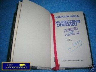 OPUSZCZENIE ODDZIAŁU - H.Boll