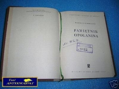 PAMIĘTNIK OPOLANINA - W. Wawrzynek