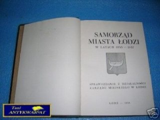 SAMORZĄD MIASTA W LATACH 1933-1937