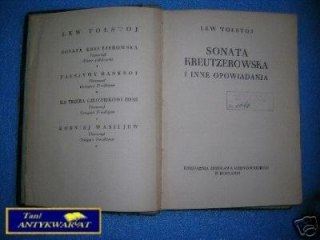 SONATA KREUTZEROWSKA I INNE OPOWIADANIA - L.Tołst