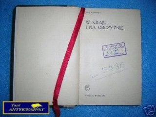 W KRAJU I NA OBCZYŹNIE - J. Kirchmayer