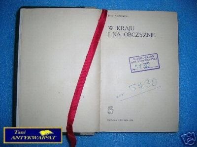 W KRAJU I NA OBCZYŹNIE - J. Kirchmayer