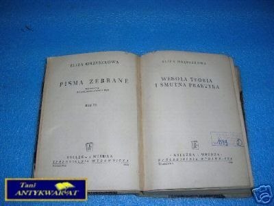 WESOŁA TEORIA I SMUTNA PRAKTYKA - E.Orzeszkowa