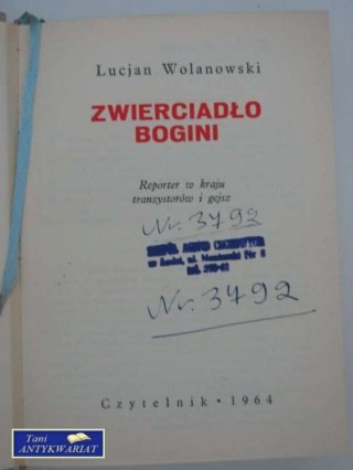 ZWIERCIADŁO BOGINI- L.Wolanowski