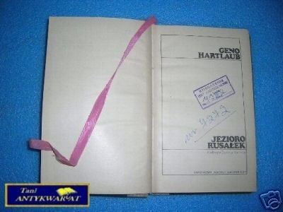 JEZIORO RUSAŁEK - G. Hartlaub