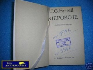 NIEPOKOJE - J.G.Farrell