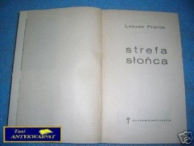 STREFA SŁOŃCA - L.Prorok STREFA SŁOŃCA - L.Prorok