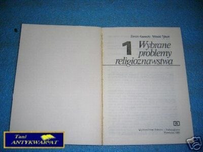 WYBRANE PROBLEMY RELIGIOZNAWSTWA CZ.I - Z.Kawecki