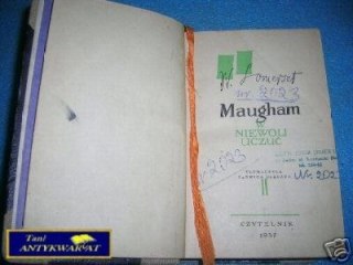 MAUGHAM W NIEWOLI UCZYĆ TOM II -W.Lomerset