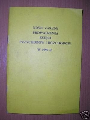 NOWE ZASADY PROWADZENIA KSIĘGI PRZYCHODÓW ...
