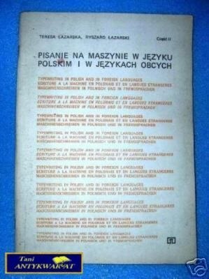 PISANIE NA MASZYNIE W J.POLSKIM I J.OBCYCH CZ.II
