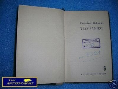 TRZY PAMIĘCI - K.Dębnicki TRZY PAMIĘCI - K.Dębnicki