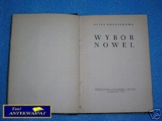 WYBÓR NOWEL - E. Orzeszkowa
