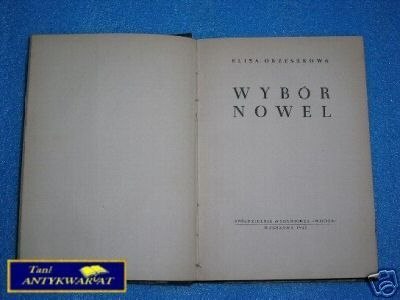 WYBÓR NOWEL - E. Orzeszkowa