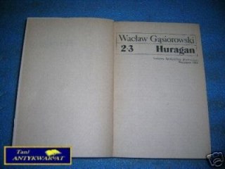 HURAGAN T.2-3 - W.Gąsiorowski