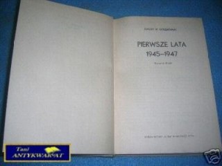 PIERWSZE LATA 1945-47 - J. Gołębiowski
