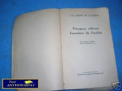 PRZYGODY MIŁOSNE KAWALERA DE FAUBLAS-J.B.L.de Cou
