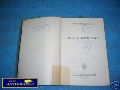 SENNIK ARTEMIDORA - A.Krawczuk