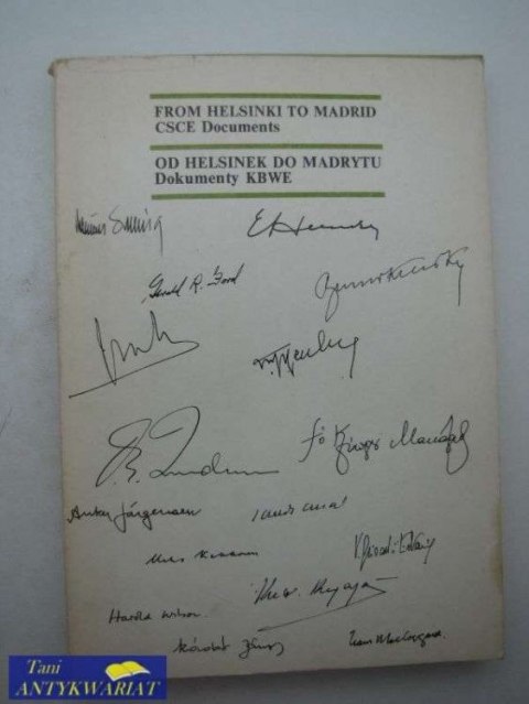 Od helsinek do Madrytu dokumenty KBWE