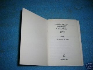 HOROSKOP MIŁOŚCI I BIZNESU 1992 RAK
