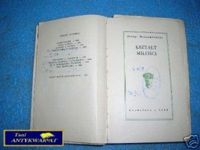KSZTAŁT MIŁOŚCI - J.Broszkiewicz