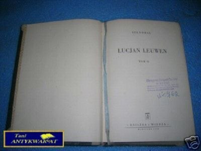 LUCJAN LEUWEN TOM II - Stendhal