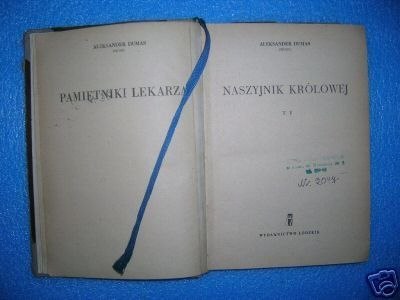 NASZYJNIK KRÓLOWEJ T.I - A.Dumas ojciec