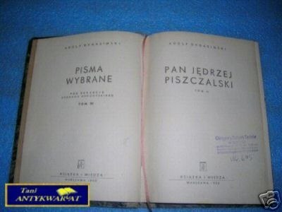PAN JĘDRZEJ PISZCZAŃSKI TOM II - A.Dygasiński