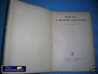 WYKŁADY Z EKONOMII POLITYCZNEJ T. IV
